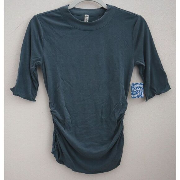 Free People Tops - Intimately Free People OB1060305 Women Sz XS Sea Spirit/Teal Talk To Me T-Shirt